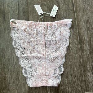 Free people We Are HAH sexy lace underwear high waisted panties organic cotton M
